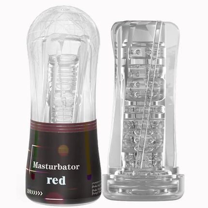 Male Masturbator Cup Soft Pussy Sex Toys Transparent Vagina Adult Endurance Exercise Adult Supplies Pocket Cup For Men