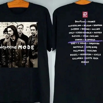 Depeche Mode The Singles Tour Graphic Printed Casual Loose Short Sleeved Rock Sports T-shirts Vintage Clothing Fans Gift Unisex