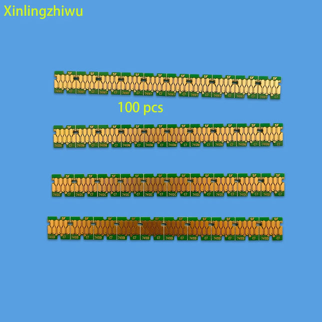 100 pcs T7411 741X-T7414 cartridge chips for epson surecolor F6200 F7200 F9200 F9300 ink tank