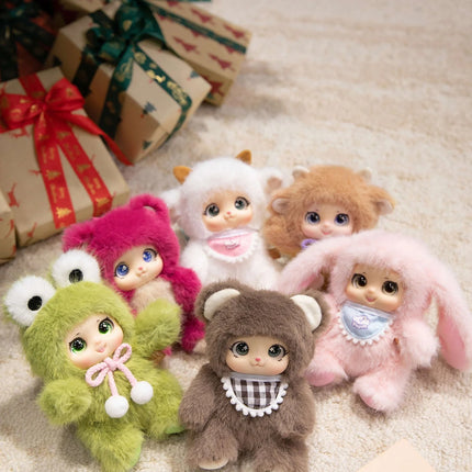 The Adorable PVC Blind Box Family Series Can Be Used As Bag Accessories Christmas Gift