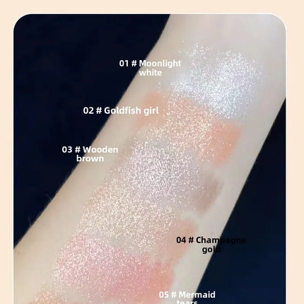 1Pcs Shimmering Highlight Stick Lazy Glitter Eyeshadow Pencil for Bright Eyes Dazzling Effect Makeup Highlighter Cosmetics White