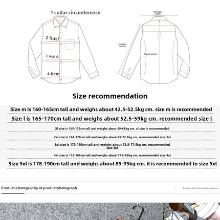Winter Corduroy Warmshirt Men's Fleece-Lined Thickened Integrated Velvet Business Casual Versatile Shirt For Dad
