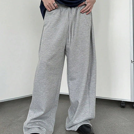 Men's Solid Color Straight Leg Jogging Pants, Suitable for Casual Sports Such as Running, Gym, and Outdoor Activities