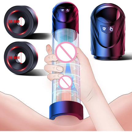 Electric Penis Pump Sex Toy Penis Extender Vacuum Pump  Penis Enlargement Pumps for ED Trainer Dick Pump Male Masturbators Adult