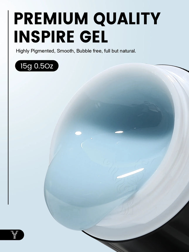 NEW YOKEFELLOW Builder Gel Nail Polish 15g Jelly Blue Hard Gel HEMA TPO Free Extension Gel Colorful Builer Varnish For Nail DIY