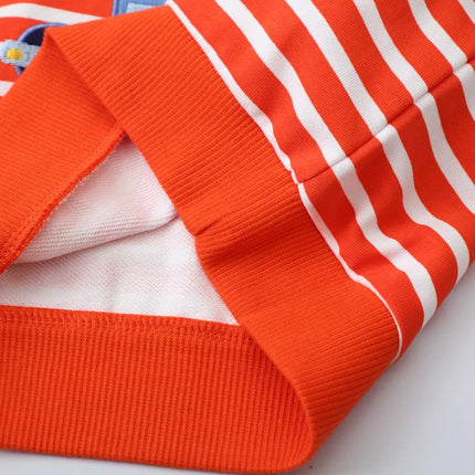 Jumping Meters 2-7T New Arrival Kids Cars Embroidery Autumn Boys Sweatshirts Long Sleeve Baby Clothes Hot Selling Striped Shirts