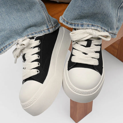 Soft Sole Lace-up Canvas Shoes Outdoor Man Sneakers Hot Sale Mens Casual Shoes Leisure Walk Vulcanize Shoes Skateboard Footwear