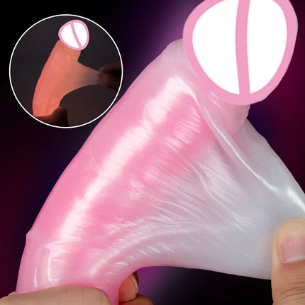 Realistic Penis Sliding Foreskin Dildo Sexy Adult Toys Female Vagina Clitoral Stimulator Dick Women G-spot Masturbator Massager