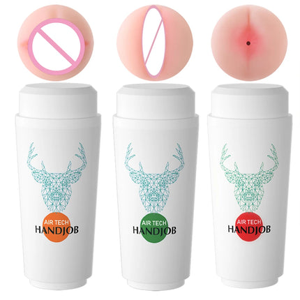 Male Realistic Vagina Sex Toys Scrotum Stimulator Safe Silicone Vaginal Male Masturbator Soft Pocket Pussy Adult Sex Toys