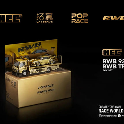 New In Stock Xcartoys Poprace 1:64 Pandem Fuso-300 Rwb 930 Pandem Elise Alloy Miniature Diecast Model Truck Model Hec Toys Gift