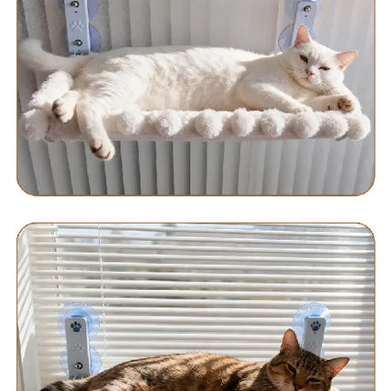 Cat Window Hammock with Strong Suction Cups – Cozy Perch for Indoor Cats