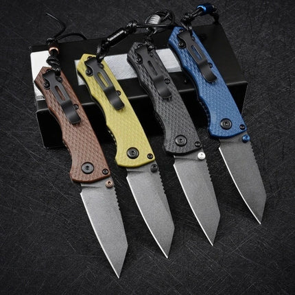 High-Quality BM 290 Outdoor Folding Knife D2 Steel Blade with Nylon Fiber Handle Camping Fishing Hiking Multi-Functional Tool