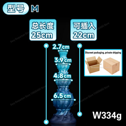 Huge Long Anal Plug/Dildo Monster Alien Large Butt Plug Silicone Suction Cup Anal Dilator G-Spot Sex Toys For Women Men Ass Toys