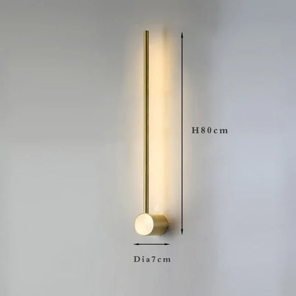 Nordic Art Design Minimalist Long Line Wall Lamps Modern Simple Living Room Home Decoration Luxury Hotel High-end Wall Light LED