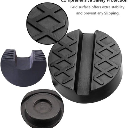 Floor Slotted Car Jack Rubber Pad Frame Protector Adapter Jacking Tool Pinch Weld Side Lifting Disk For Audi Mercedes Ford Lada