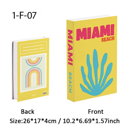 New Travel Decorative Books Book Decoration Luxury Fake Books Decor Table Storage Box Shelf Ornaments Interior Desk Aesthetic