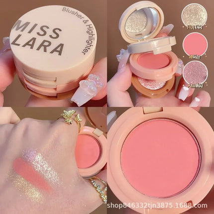 Miss Lara 3-Layer Makeup Palette High-Gloss Blush Pearlescent Matte Finish Multifunctional Valentine's Day Gift for Women