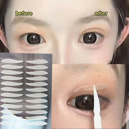Lace Self-Adhesive Invisible Double Eyelid Tape 72-256 Stickers Eyelid Waterproof Fiber Stickers Women Make Up Eyelid Stickers