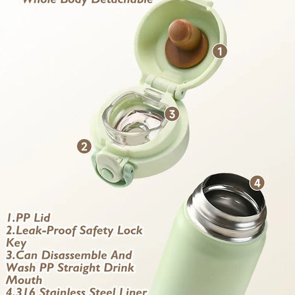 500ml large capacity thickened 316 stainless steel vacuum Thermal insulation portable Tumbler Thermos Water bottle Coffee cup