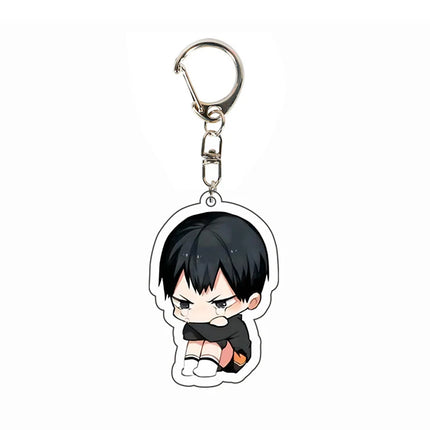 Creative Mobile Phone Lanyard Cartoon Haikyuu Keychain Cute Acrylic Pendant Fashion Backpack Hanging Decoration Gifts