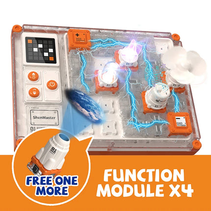 Educational Science Experiment Puzzle Thinking Toy Circuit Maze Physics Building Block Assembly Technology Teaching Tool Toy