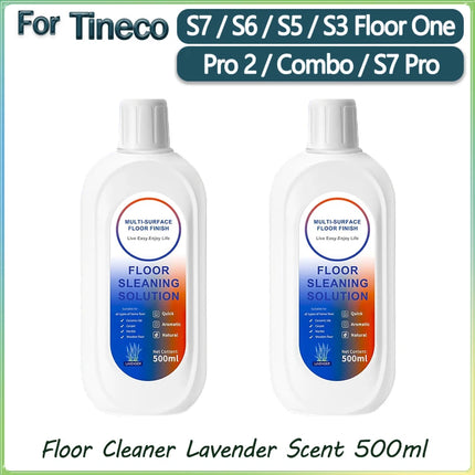 For Tineco FLOOR ONE S3/ S5/Pro2/Combo/S7Pro All Series Cleaning Solution Robot Vacuum Floor Cleaner Lavender Scent 500ml