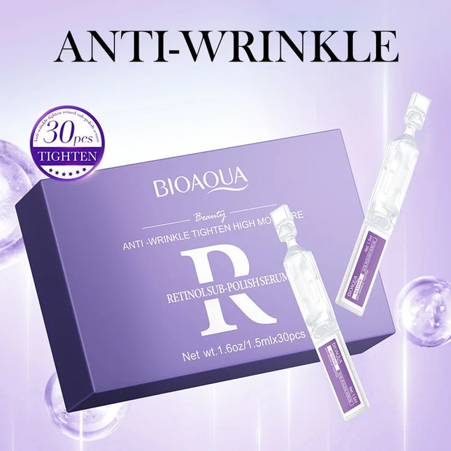 Face Moisturizing Firming Hydrating Retinol Vitamin C Hyaluronic Acid Serum Facial Essence Face Skin Care 30pcs/box