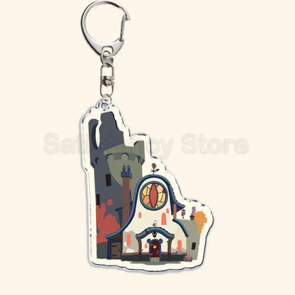 The Owl House Keychain Luz Noceda King Eda Hooty Acrylic Key Chain Pendant Key Ring Keychains for Bag Pendant Aaccessories Gift