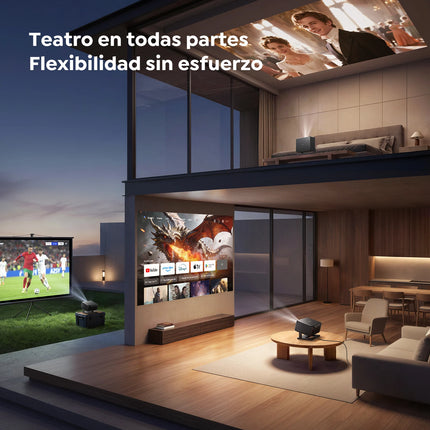 TOPTRO TP3 Projector Support 4K  Google TV 1080P FHD Auto Focus & Keystone BT5.3 WIFI6 Smart Home Theater with Rotating Stand
