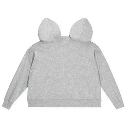 Double-person Hooded Sweatshirt Loose-fit Solid Color Sweatshirt Intimate Apparel For Two People