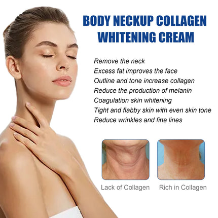 Collagen Neck Cream Lightens Neck Fine Lines Wrinkles Anti-aging Lifts Tightens Skin Moisturizing Neck Whitening Cream