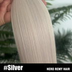 Silver / 35%-45% / 18 inches 45cm 50g|12 Months+