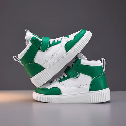 autumn boys sneaker high top children shoes luxury leather basketball shoes kids PU tennis sports shoes for boy size 28-39