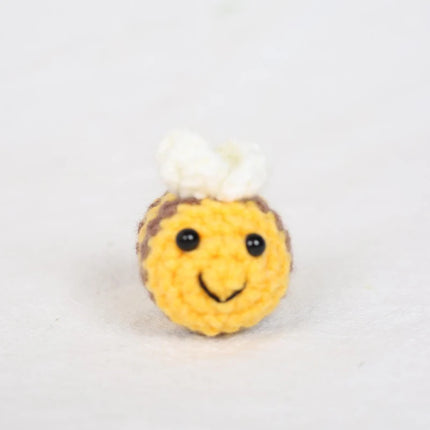10/1PCS Crochet Bees DIY Handmade Knitted Keychain Keyring Crocheted Mini Bees Pendants Car Key Ring Handbag Charms Gifts