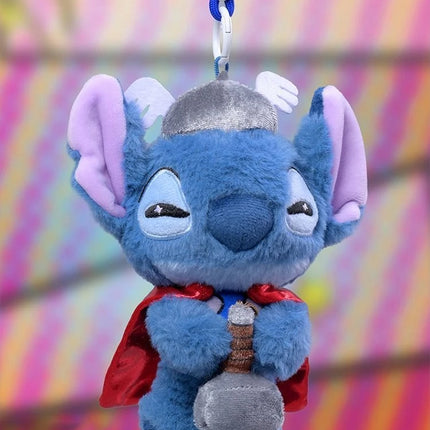 New Product Marvel Stitch Plush Keychain Blind Box Cute Stuffed Doll Collectible Toy Trendy Accessory for Bag Key Gift for Fans