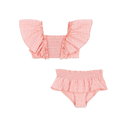 Children's Set 2026 New Spring Summer KS Girls' Split Swimsuit Baby Girl Printed Fashionable One-piece Swimsuit