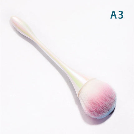 Nail Cleaning Dust Brush For Manicure Beauty Long Handle Brush Blush Powder Gel Nail Accessories Tool7 Style