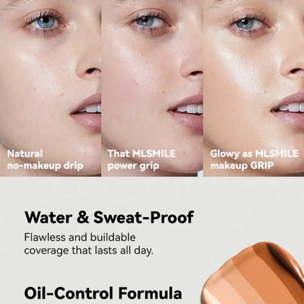 Matte Liquid Foundation Oil Control Pre-makeup Concealer Bb Cream Natural Long-lasting Face Base Foundation Professional Makeup
