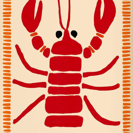 Summer Tropical Preppy Seashell Beach Poster Print Wine Lobster Canvas Art Painting Pictures Home for Modern Living Room Decor