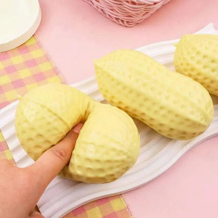 Peanut Stress Ball Soft Squeeze Toy ASMR Sensory Squishy Fidget Toy Anti-Stress Gift for Kids Adults Anxiety Relief