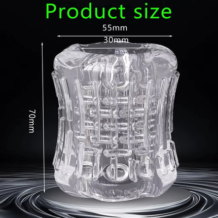 Reusable Glans Masturbation Cup Waterproof Pocket Pussy Masturbator Endurance Exercise Sex Toys for Men Blowjob Male Masturbator
