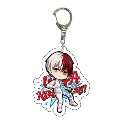 Anime My Hero Academia Keychain Acrylic Men Car Accessories Pendant Cosplay for Women Cute Bag Acrylic KeyRing Gift Trinket Fans
