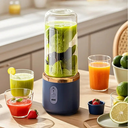 New 400ML Fruit Electric Juicer Food Milkshake Mixer Machine Portable Juicer Maker Double Cup Multifunction Household Blender