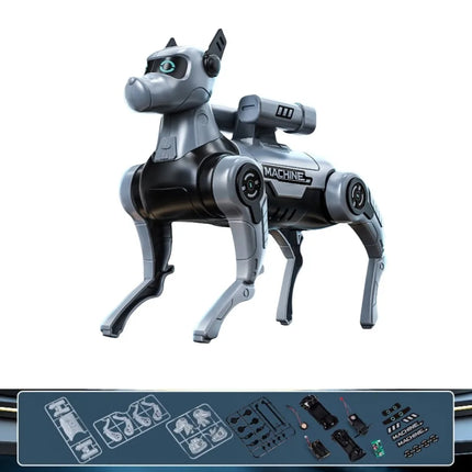 DIY Assembled Electric Robot Dog Intelligent Voice Controlled Intelligent Mechanical Dog Early Education Dialogue Function