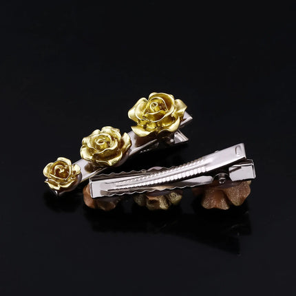 The Apothecary Diaries Cute MaoMao Hair Clip Gold Rose Hair Accessory Earrings Necklace Set Love Hairpin Anime Cosplay Props Gif