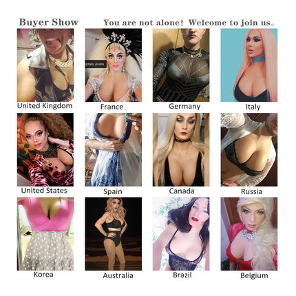 Realistic Silicone Breast Forms Shapewear Bodysuit Fake Boobs Costume for Cosplay Transgender Drag Queen And Transgender