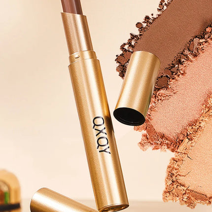 Three-Color Glitter Eyeshadow Stick Matte Long-Lasting Easy to Color Eye Makeup Stick for Effortless Look Enhancement