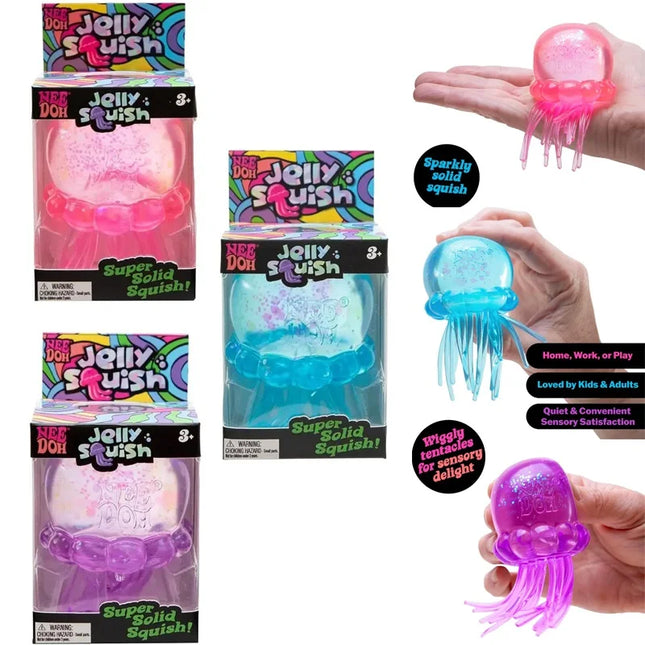 Schylling Needoh Fuzz Ball Jellyfish Squishy Blind Box Soft Stress Relief Squishies Toy Cute Relaxing Squeeze Sensory Toy ******