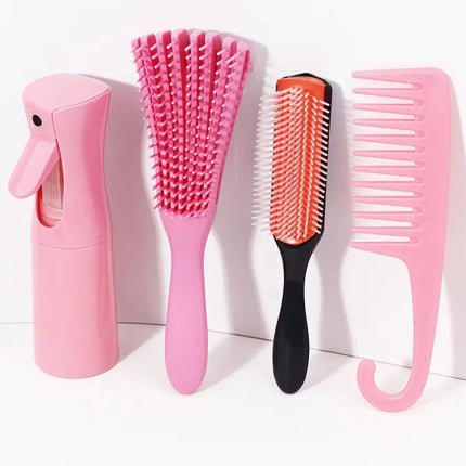 4 pieces of hair styling suit - with hair spray bottle, hair salon tools, create hair salon styling, special for real hair wigs