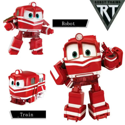 NEW 4pcs/lot Robot Trains figures Transformation robot Kay Train Deformation Train Car Action Figure Robot Toys for children